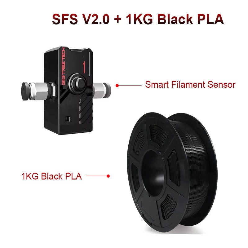 With 1KG Black PLA
