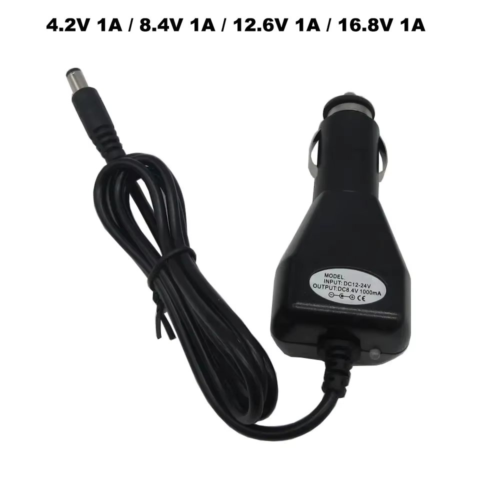 4.2V 8.4V 12.6V 16.8V 1A 1000MA DC Lithium Charger 1S 2S 3S 4S Li-ion Lipo Radio Speaker Car Charger Adapter 5.5*2.1MM