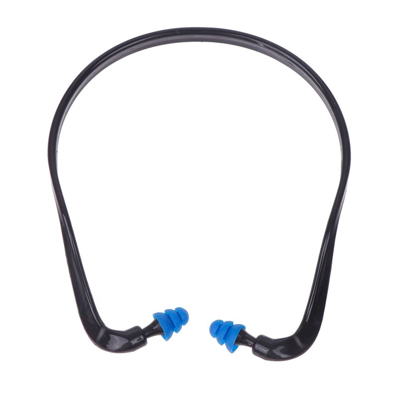 1PC Sleeping Working Noise Reduction Ear Plugs Soft Silicone Head-mounted Earplugs Protector Anti-Noise Earmuff