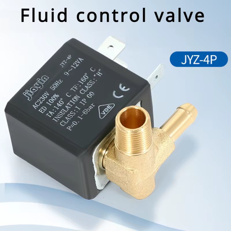 JYZ-4P Normally Closed 3mm N/C 2/2 Way AC 230V G1/8" 6Bar Brass Steam Pump for Philips Irons,steam mop,garment steamer coffee