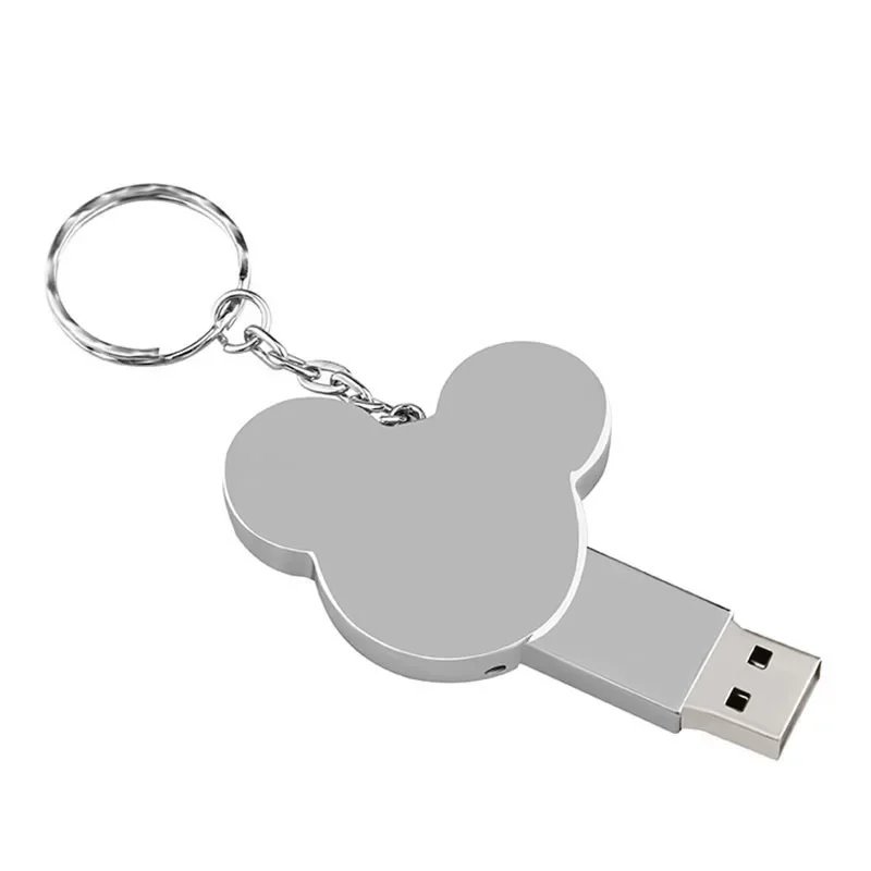 Metal Mickey USB 2.0 Flash Drives 4GB 8GB 16GB 32GB 64GB 128GB  Cute Pen Drives Student Gifts Memory Stick 100% Real Capacity
