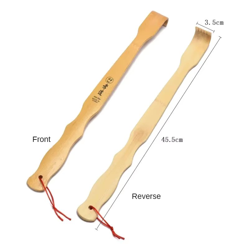 Durable Bamboo Massager Back Scratcher Wooden Body Roller Stick Backscratcher Wooden Scratching Backscratcher Massager