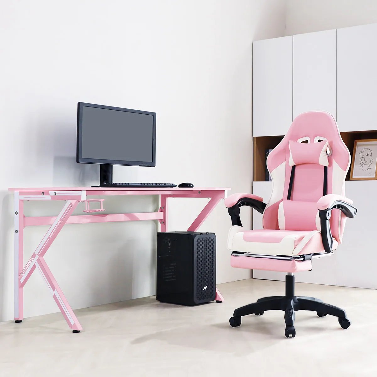 Pink+Pink (Footrest O)