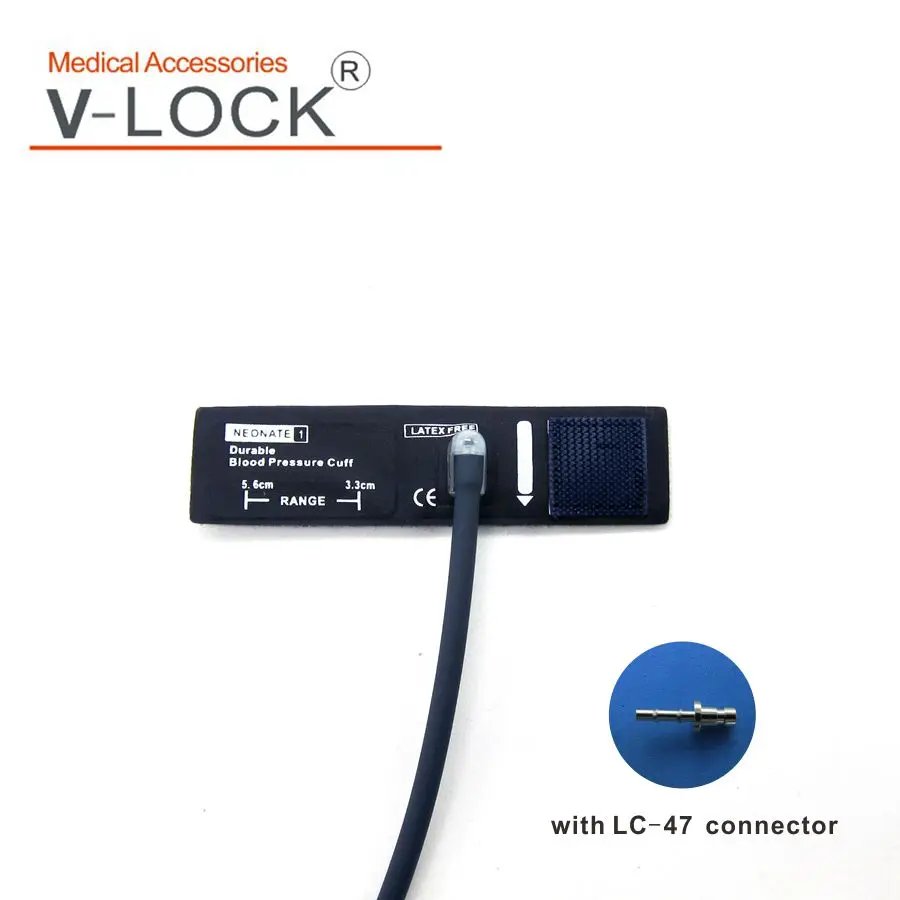 Reusable navy col neonate nibp cuff set with 5size connector LC-47