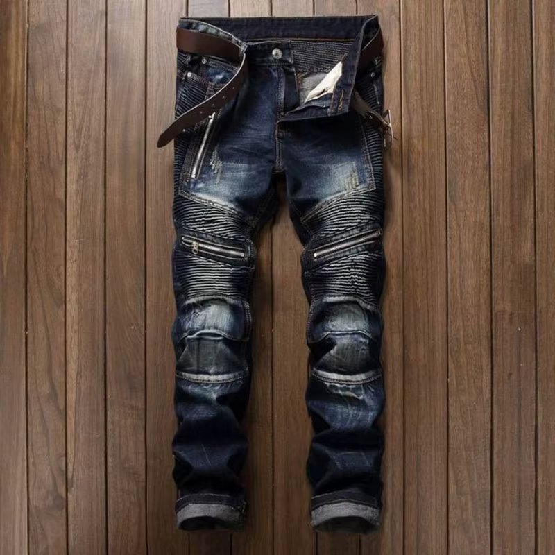 2020 Hot Sale Dropshipping  Casual Men Jeans  Slim Fit Hip Hop Denim Men`s Jeans High Quality Motorcycle Pants High Quality