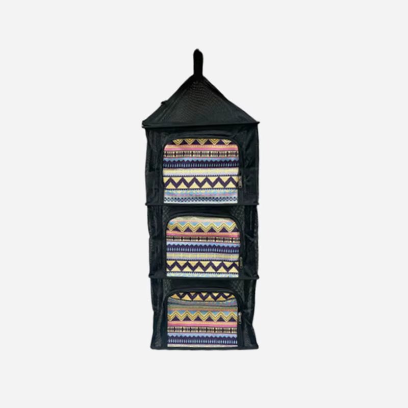 Emotional Dish Drying Net Type B - Black Ethnic Pattern