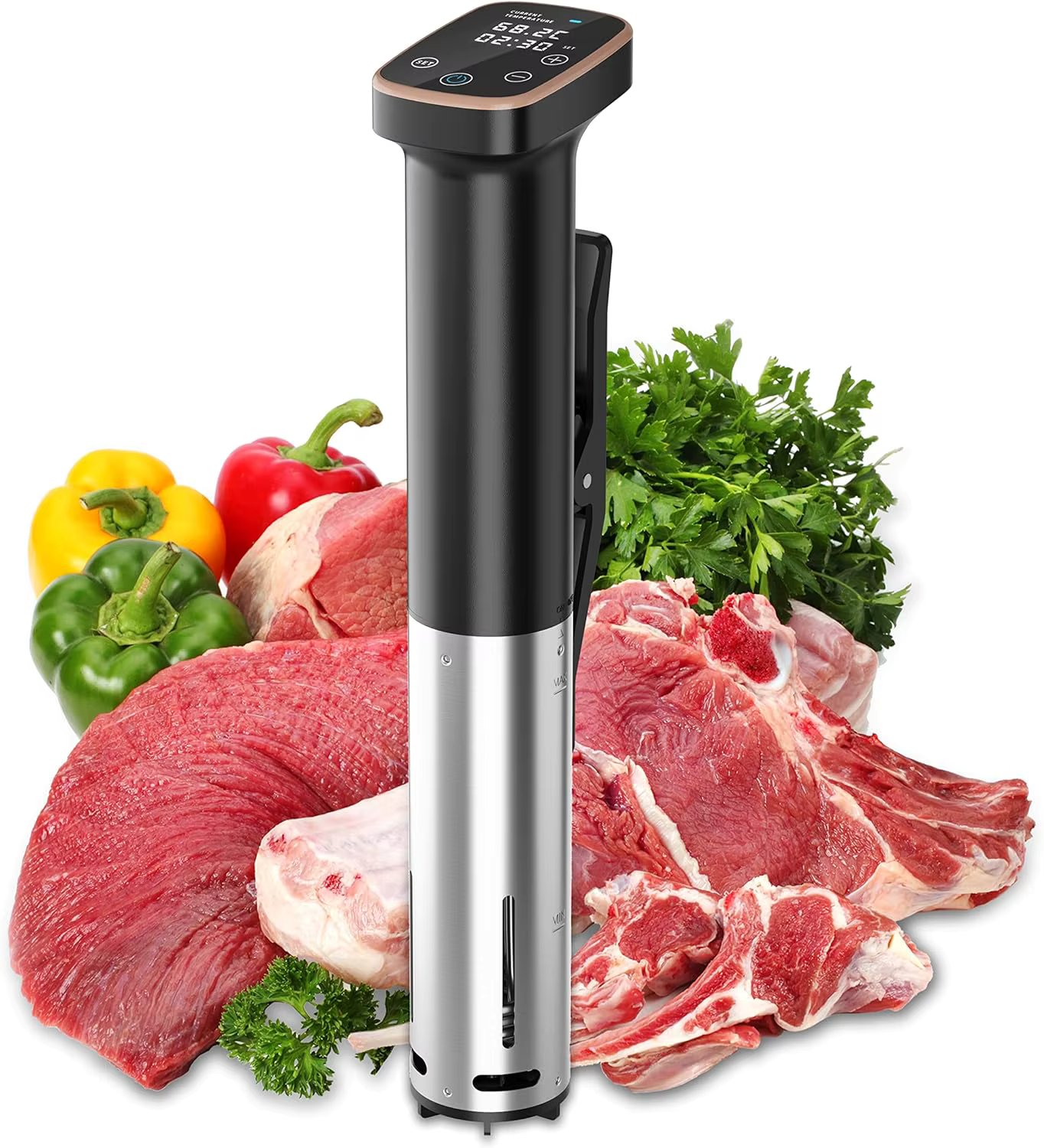 Sous Vide Cooker, Sous Vide Machine 1100 W, Immersion Circulator Precisional Cooker with Touch Control, Accurate Temperature