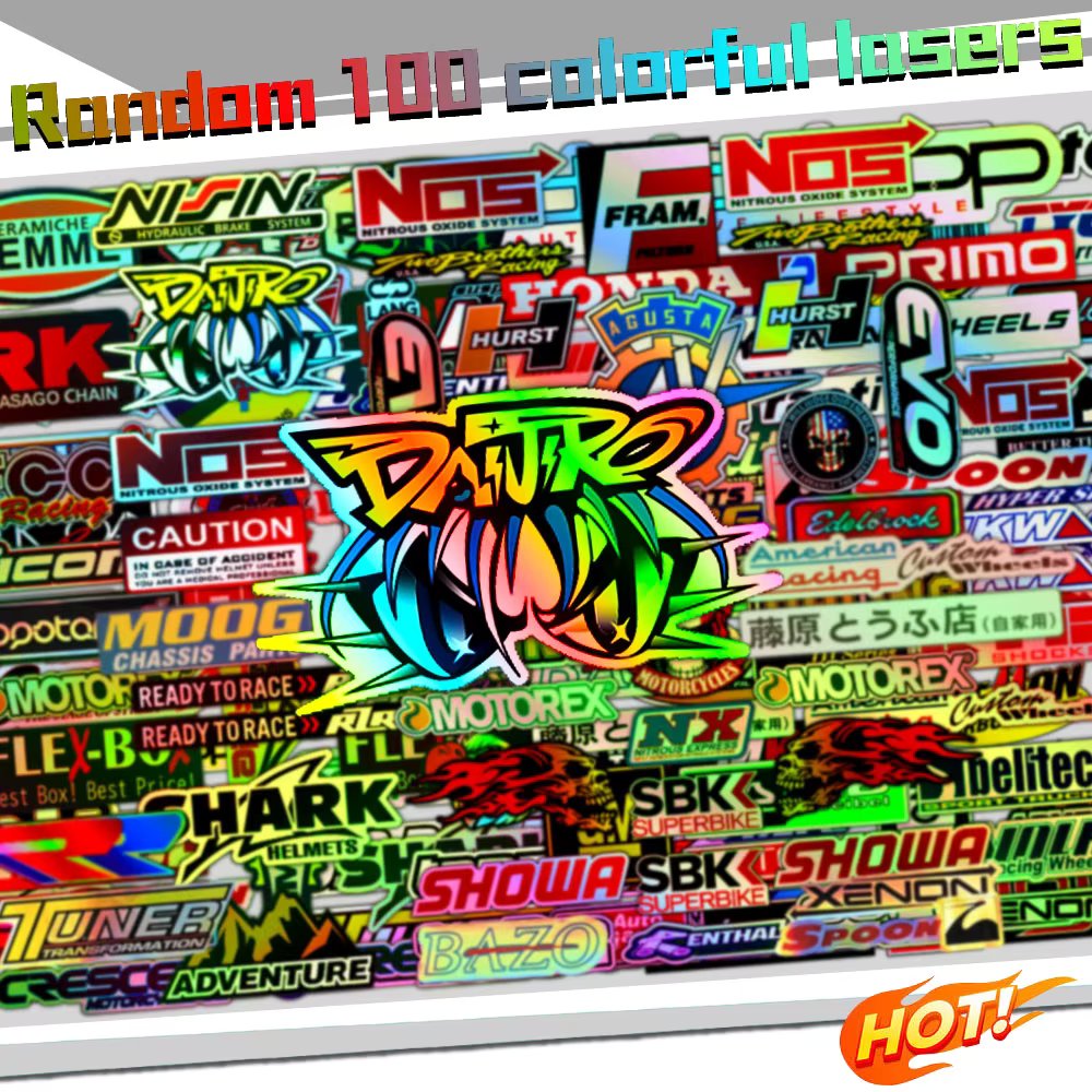 Motorcycle Reflective Seven Color Laser Waterproof Sticker Accessories For Suzuki Yamaha Kawasaki Ducati Honda BMW KTM Benali