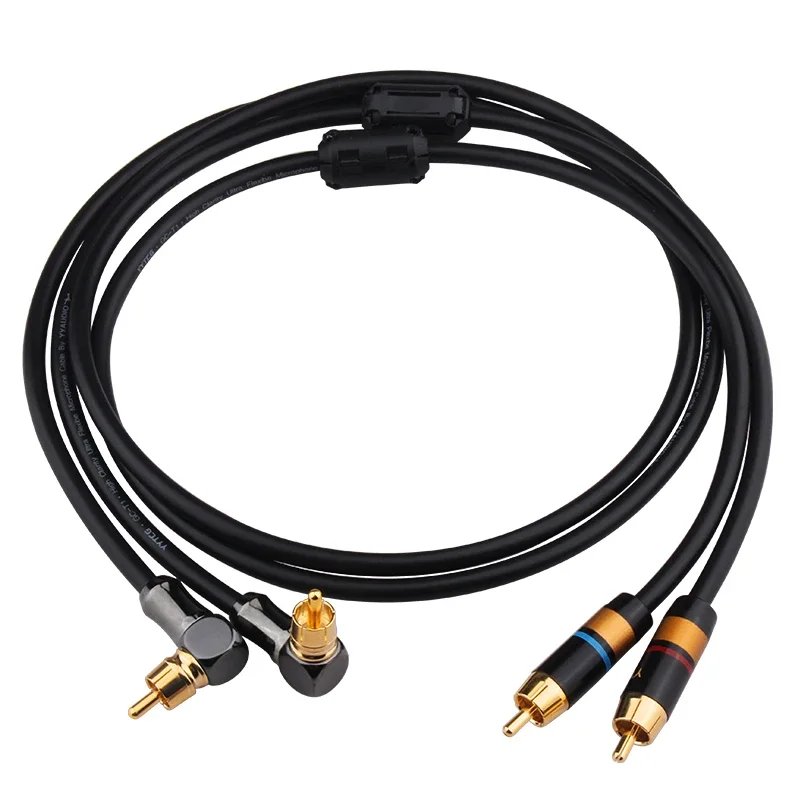 YYTCG RCA Cable 2RCA to 2 RCA Male to Male Gold Plated RCA Audio Cable for Home Theater DVD TV Amplifier 1M 2M 3M 5M 1.5M