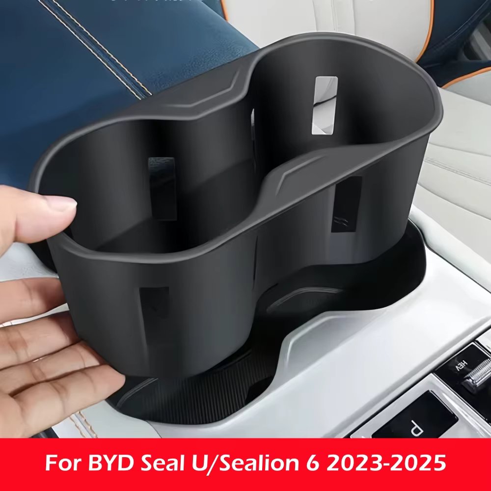 Cup Holder Console Armrest Storage Box for BYD Seal U Sealion 6 Song Plus Champion Edition 2023-2025 Car Interior Accessories