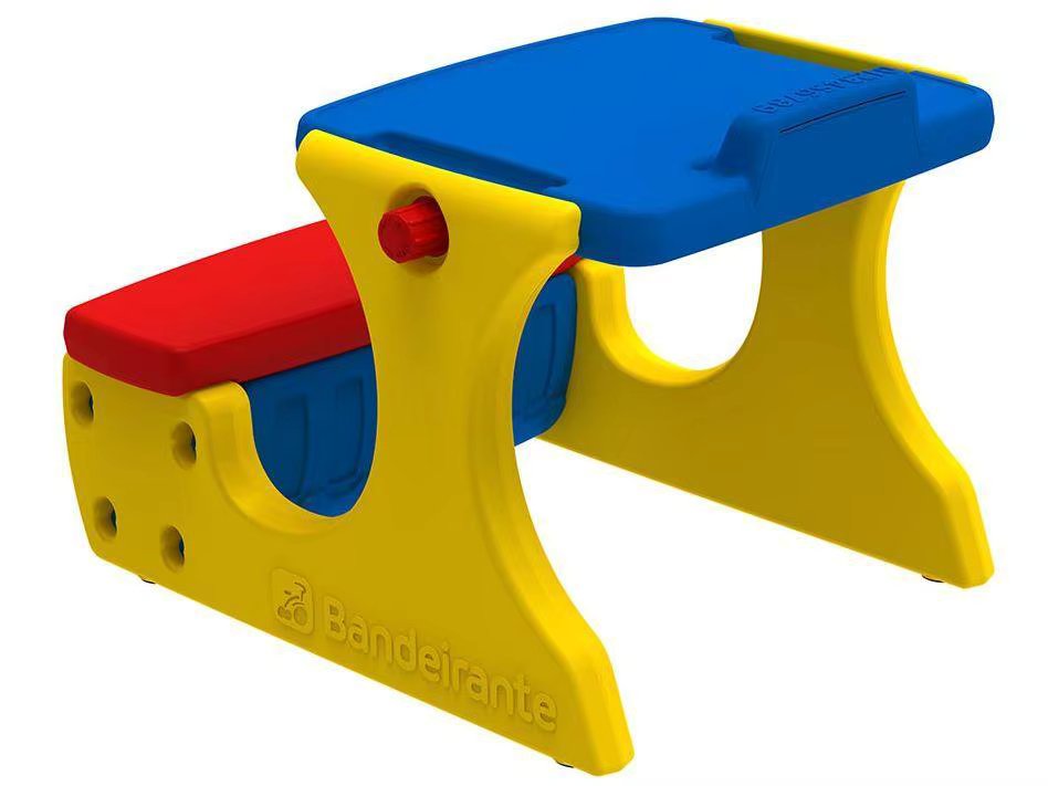 Children's Table with Bank of Activities Bandeirante