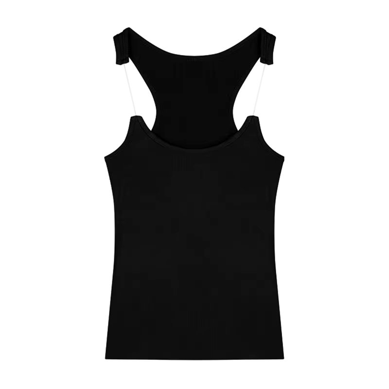 Women Ypro Ribbed Invisible Strap Tank Top Camis Tee