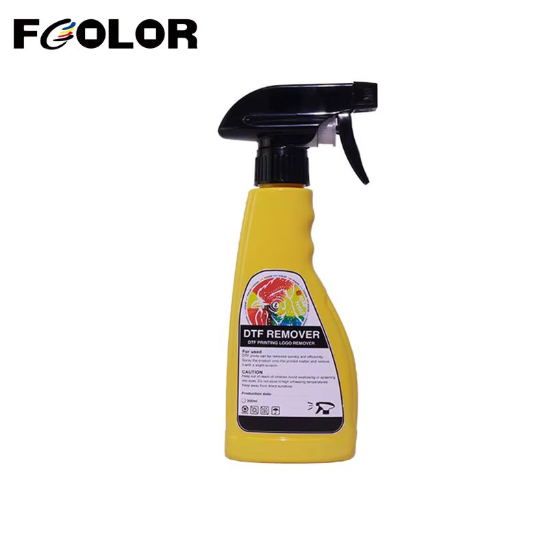 Fcolor Top DTF Remover 300ml DTF Printer Adhesive Powder Cleaner Remover Direct to Transfer Film Pattern DTF Remover Liquid