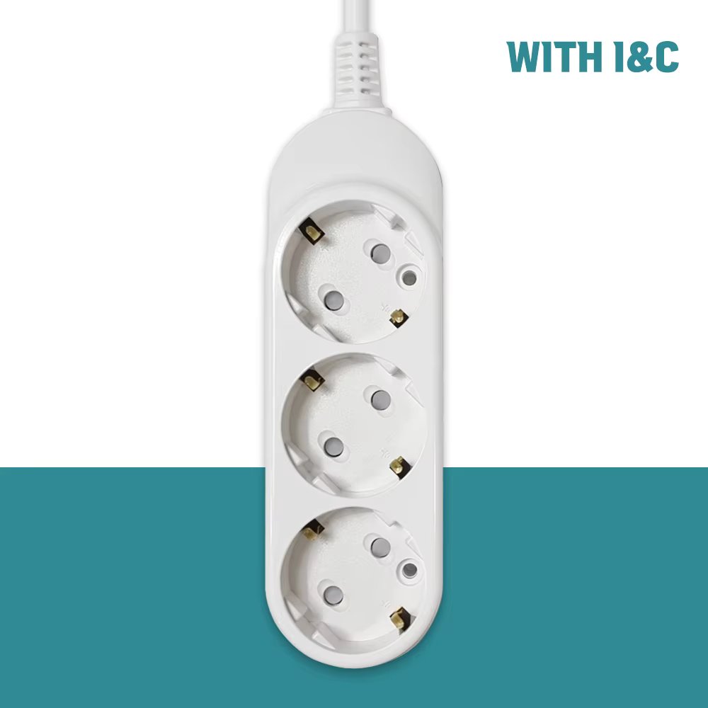 With IENC power-saving multi-tap 3 pieces 3 pieces 3m + 1 safety cover