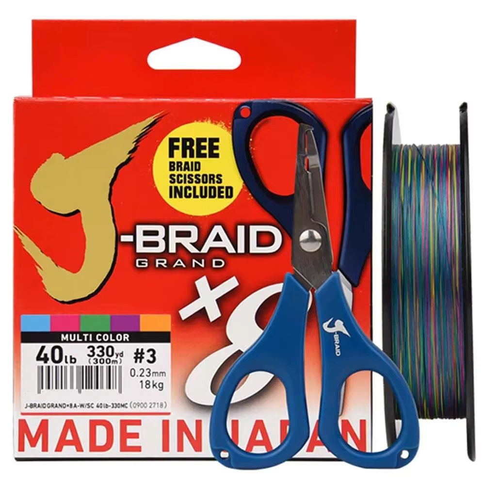 Original Free Braid Scissors 300M/330YDS DAIWAPE JBRAID X8 Braided PE Line 8 stands Japan Monofilament PE Super Line