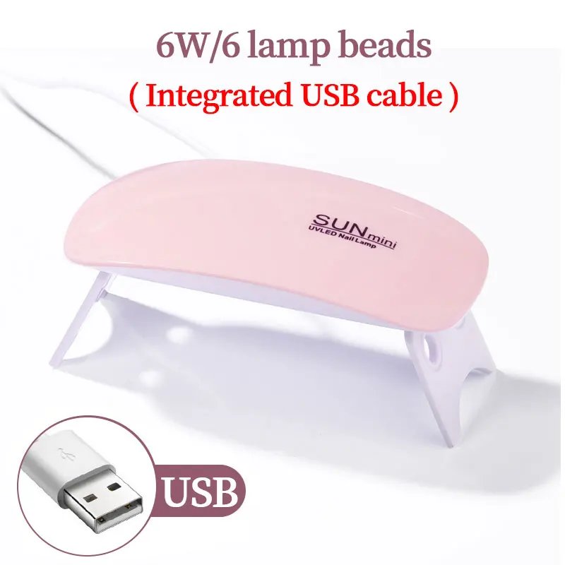 LULAA Mini Mouse Gel Nails Polish Drying Lamp USB Nail Phototherapy Machine Professional Manicure Tool Salon Equipment