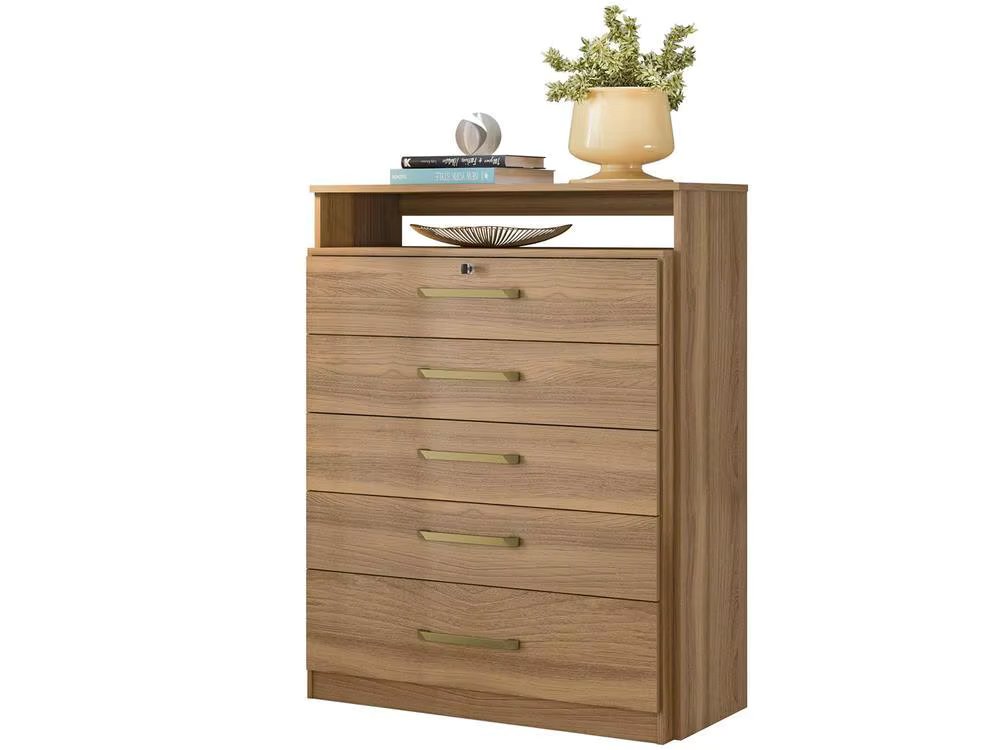 Demóbile Triunfo 5 Drawers Dresser with Key