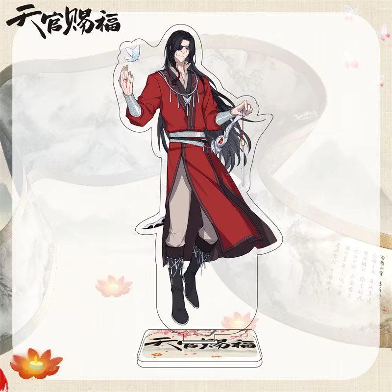 Anime Tian Guan Official’s Blessing Tgcf Acrylic Stand Model Toys Xie Lian Hua Cheng Merlin Standing Card Fan Collection Gift