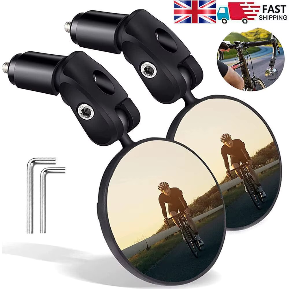 Bicycle Bar End 360°Rotating Rearview Mountain Bike Rear View Mirror