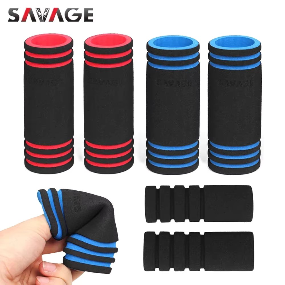 Motorcycle Handle Bar Grips Cover Foam Anti Vibration Motocross 22mm Handlebar Off-Road Bike Electric Bicycle Scooter ATV MTB