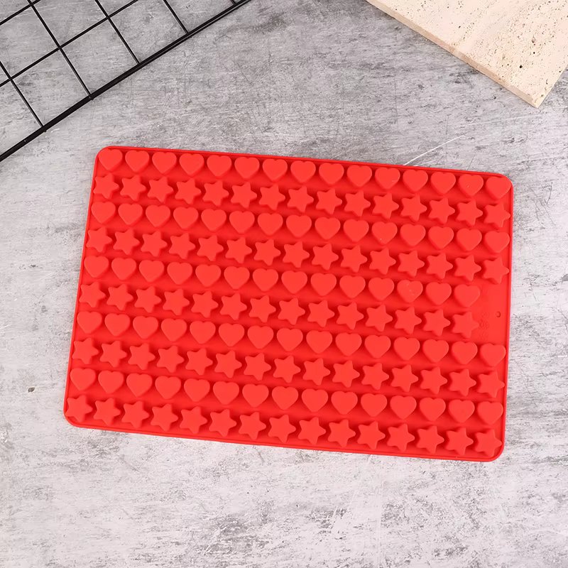 1Pc Multicavity Star Love Shape Silicone Molds DIY Chocolate Candy Tray for Biscuit Treat Candy Gummy Cookie Baking Tool