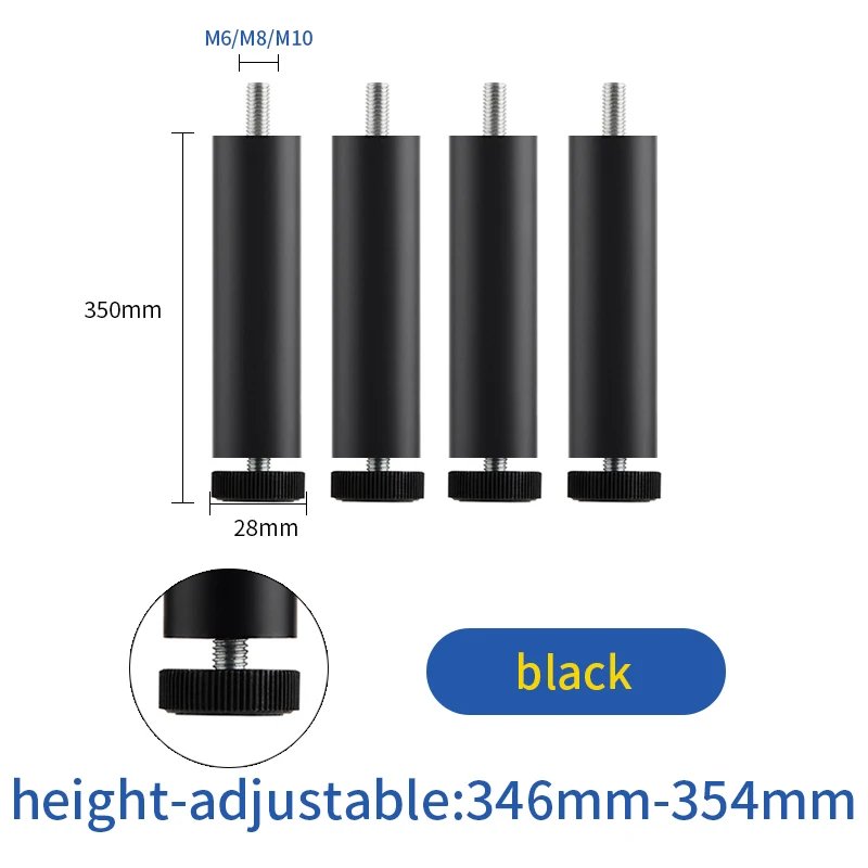 Black 35cm M6 M8 M10