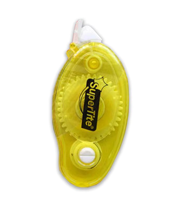 Double-sided adhesive tape with applicator. Easy and safe. Ideal for documents and photographs. 9x4x2 cm