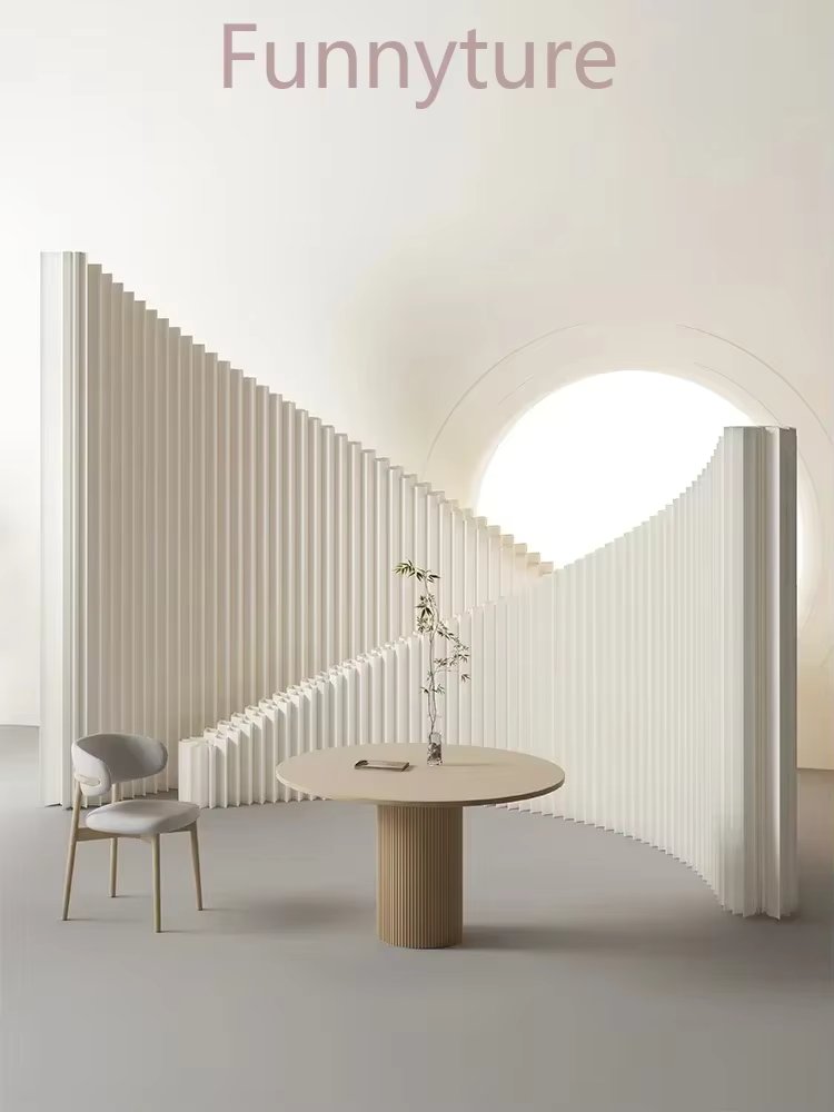 Screen partition 36cm thick foldable paper wall Office fence partition Exhibition decoration No punching false wall room divider