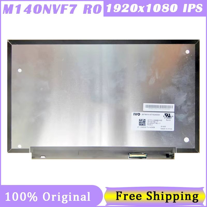 14 Inch Slim 40 Pin Screen M140NVF7 R0 120HZ For HP ELITEBOOK 840 G5 FHD 1920x1080 40 Pins