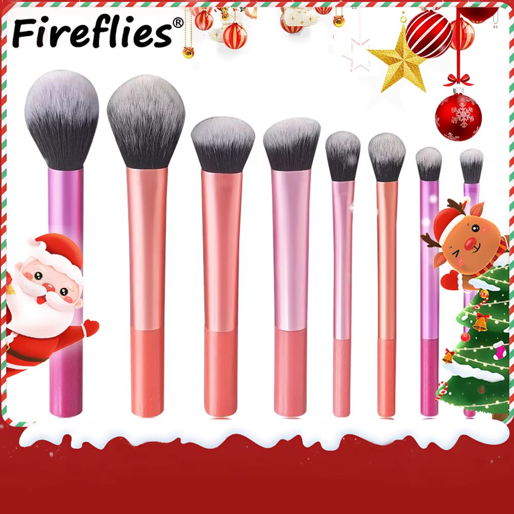 Christmas gift 8pcs Makeup Brush Kit Soft Synthetic Hair Make Up Brushes Foundation Blush Eyeshadow Cosmetic Makeup Tools