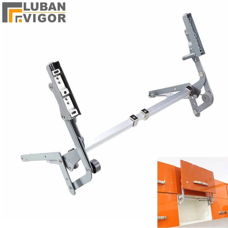 Best choose Air operated hinge on the vertical lift Translational pneumatic turning bracket Home Furniture Hardware fittings