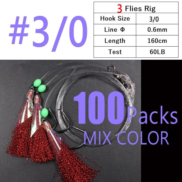 100packs 3 hooks 3l0