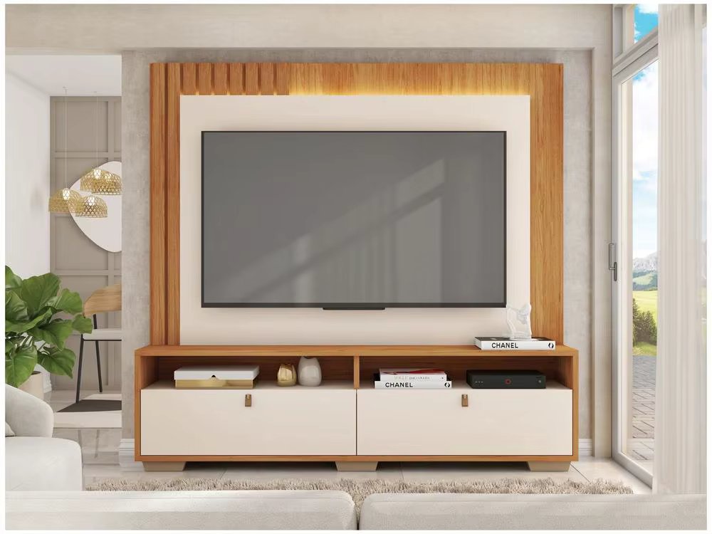 Home Bookcase for TV 70 "2 Doors Caemmun Fox 2.0