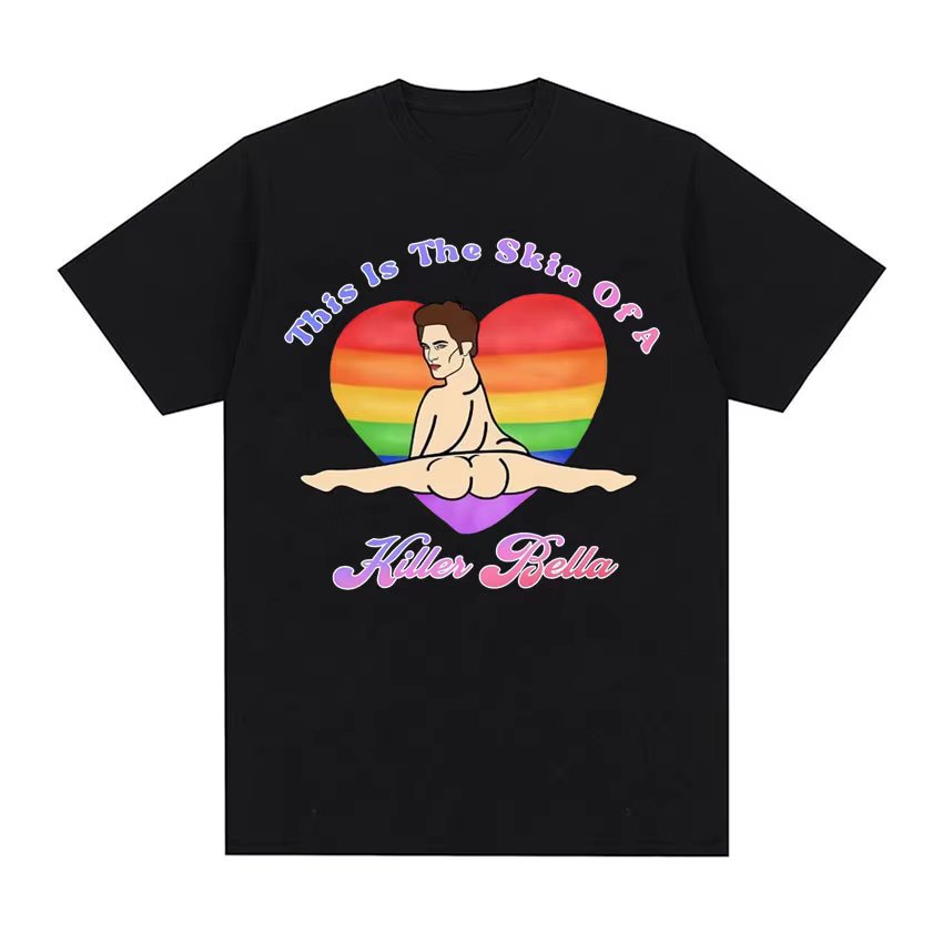 This Is The Skin of A Killer Bella Funny T Shirt Twilight Rainbow Fish Humor Tee Shirt Men Women Casual 100% Cotton Loose Tshirt