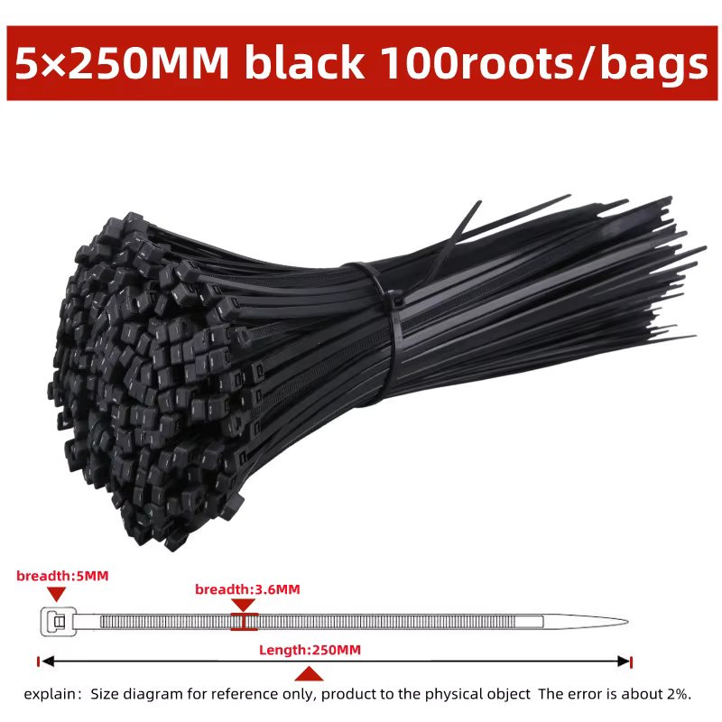 5x250MM 100PCS