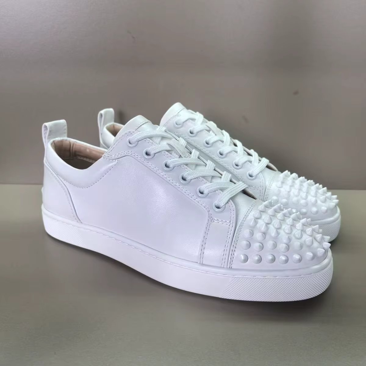 italian brand designer men's casual rivets shoes punk rock dress breathable flats shoe youth platform sneakers stylish footwear