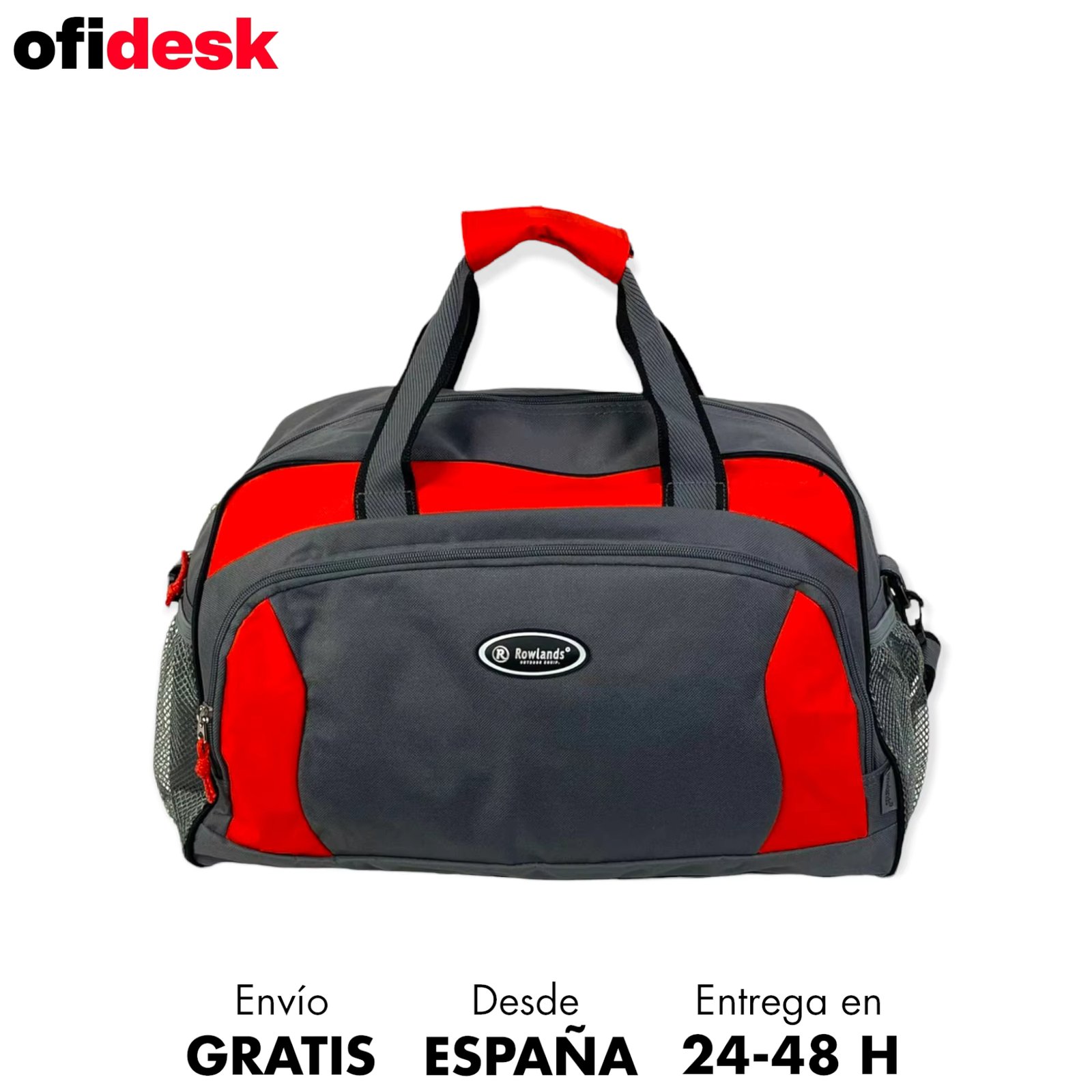 OFIDESK-Nylon compact sport bag, with multiple outer and inner pockets, with adjustable shoulder handle, men and women travel bag