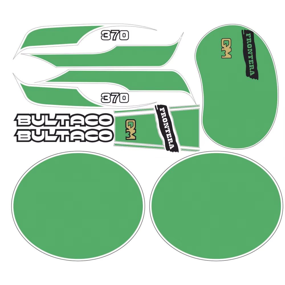 Classic Motorbike compatible stickers  Set BULTACO Frontera Gold Medal 370