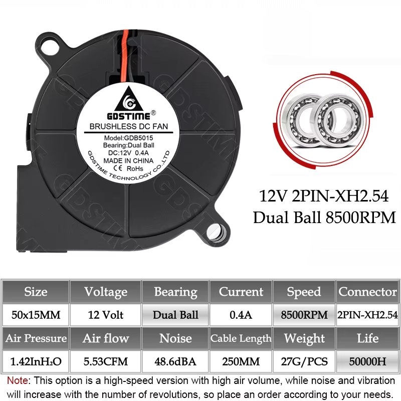 12VDual Ball 8500RPM