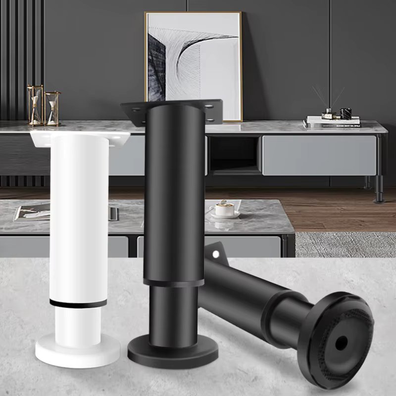 1PC Telescopic Adjustable Bed Beam Support Legs High Quality Square Room Office Furniture Chair Legs Extension Metal Sofa Feet