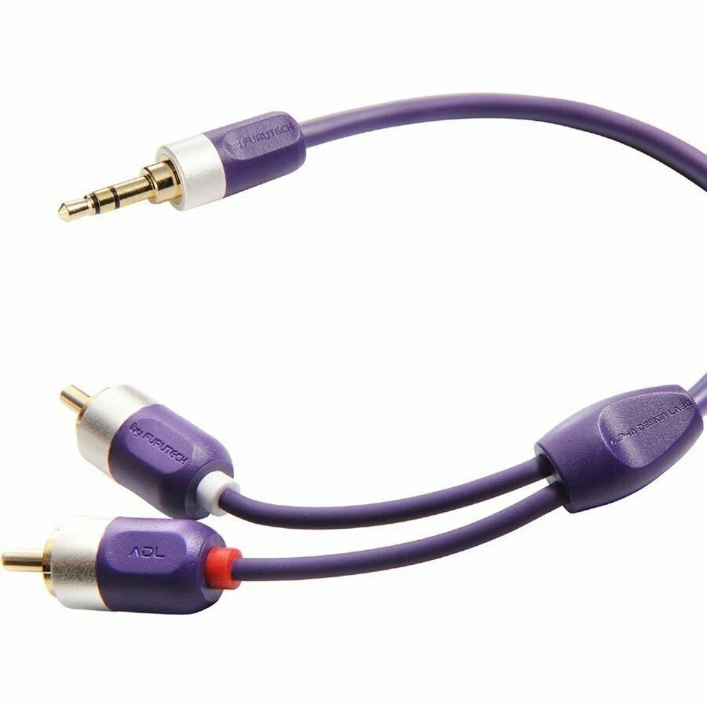 Furutech ADL id-35r HiFi RCA cable 3,5mm to 2 RCA double Lotus female plug to plug subwoofer home theater DVD VCD audio cable