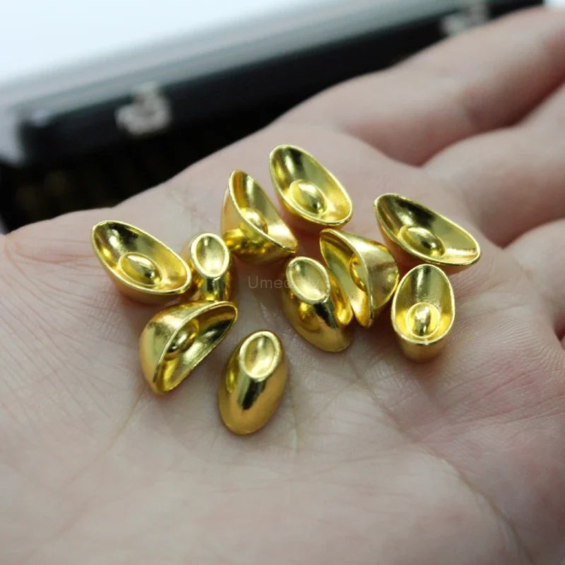 1/6 Scale Miniature Dollhouse Simulation Gold Bar Mini Briefcase for Barbies BJD Doll Accessories Toy