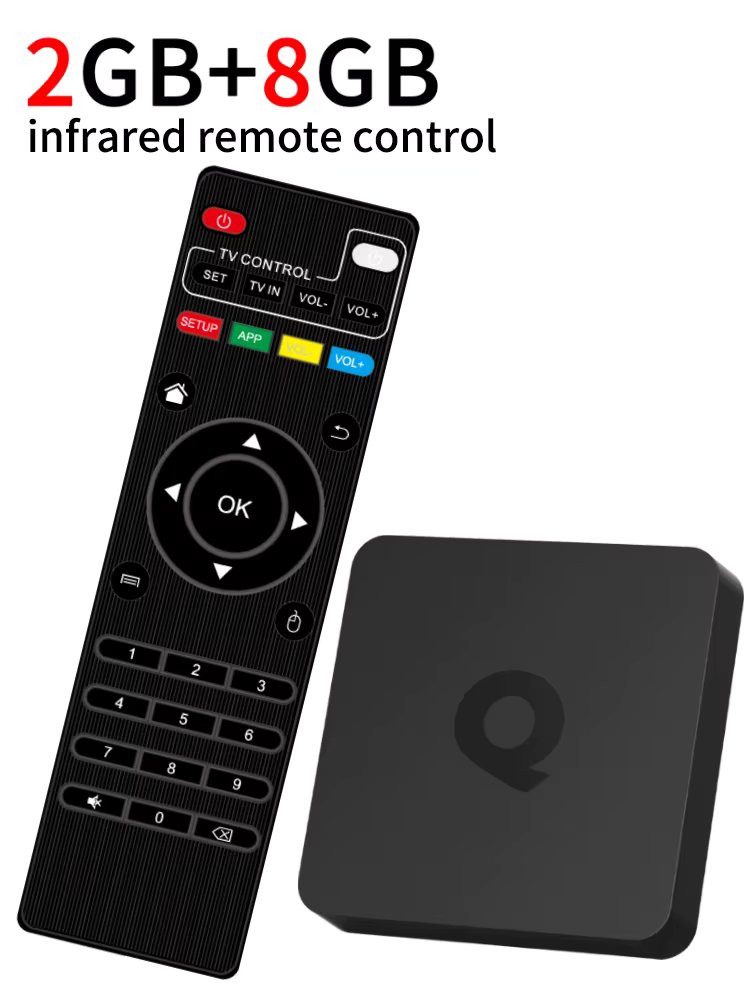 Q1 Smart Android 4K Stream TV Box H313 Quad Core BT5.2 Android 10.0 Ethernet 100M 2.4G+5G Dual WiFi Home TV Channel Receivers