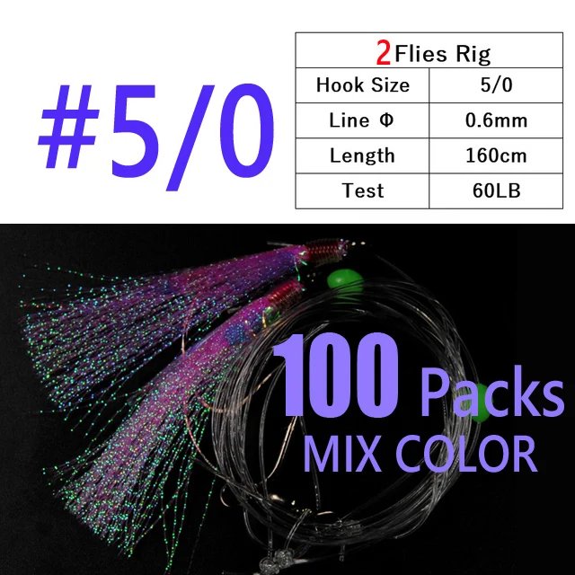 100packs 2 hooks 5l0