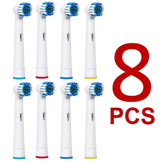 8pcs Replacement Brush Head For Oral-B Electric Toothbrush 3D P2000 P3000 P4500 P5000, 2D D100 D16 D12 D34 D20 D36, iBrush p9000