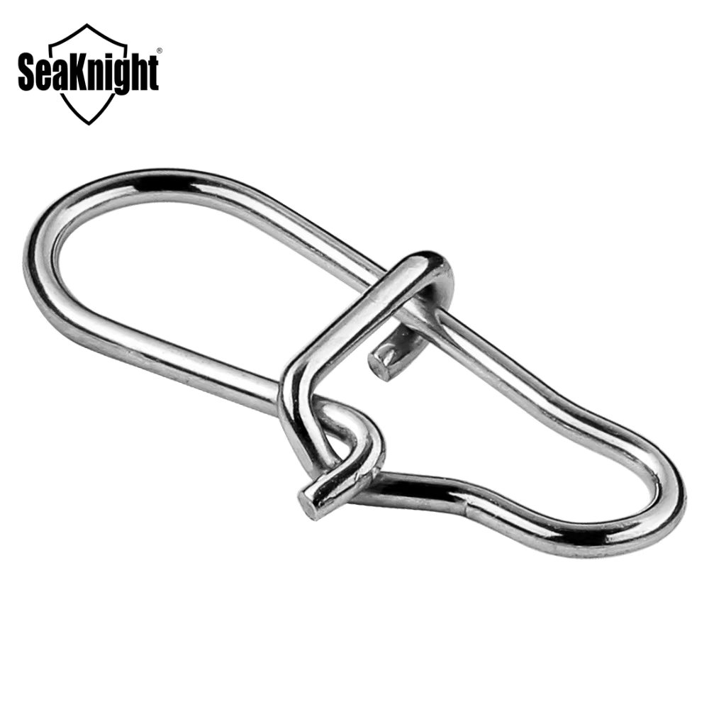 SeaKnight 50PC Stainless Steel Fishing Connector 0# 1# 2# Fishing Accessory Strong Drag 27 38 45KG 13 15 17mm Fishing Tool Snap