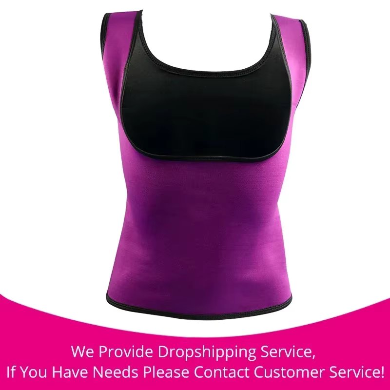 Plus SizeS-6XL Women Shapewear Weight Loss Neoprene Sauna Sweat Waist Trainer Corset Tank Top Vest Sport Workout Slimming Shaper