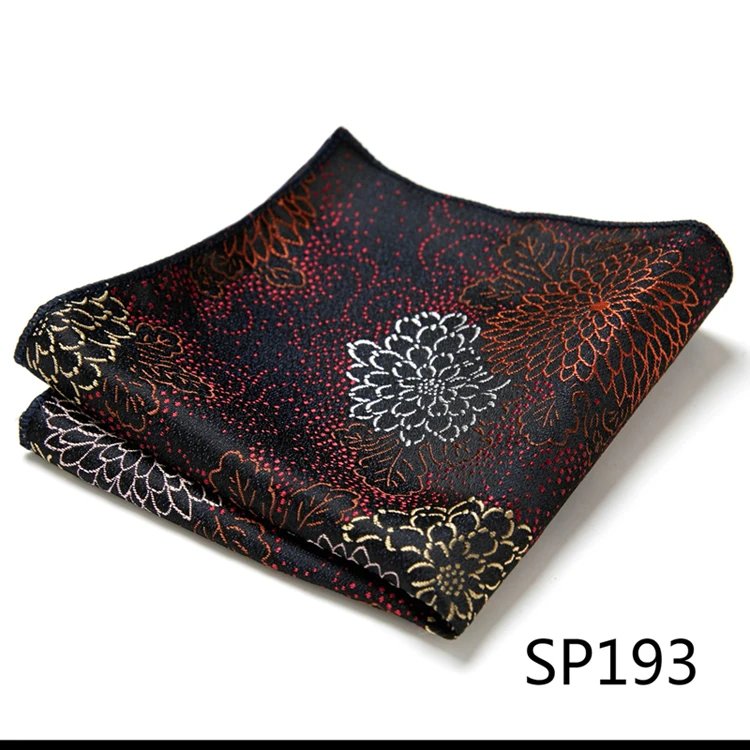 Luxury Nice Handmade Fashion Brand Silk Hanky Pocket Square Printed  hombre Formal Clothing Light Blue Fit Workplace