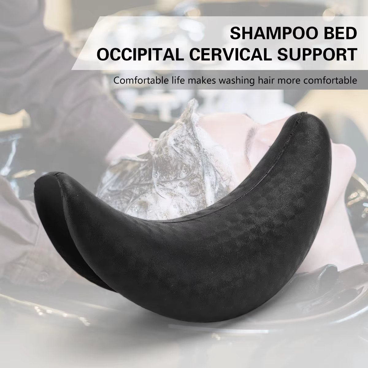 Barbershop Silicone Hair Washing Sink Cushion Salon Shampoo Gel Neck Cushion Hair Cleaning Headrest Pillow Use Shampoo Tool