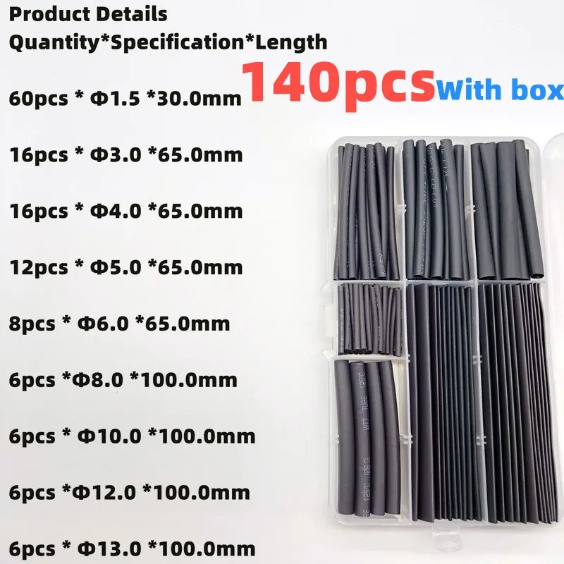 140pcs  black